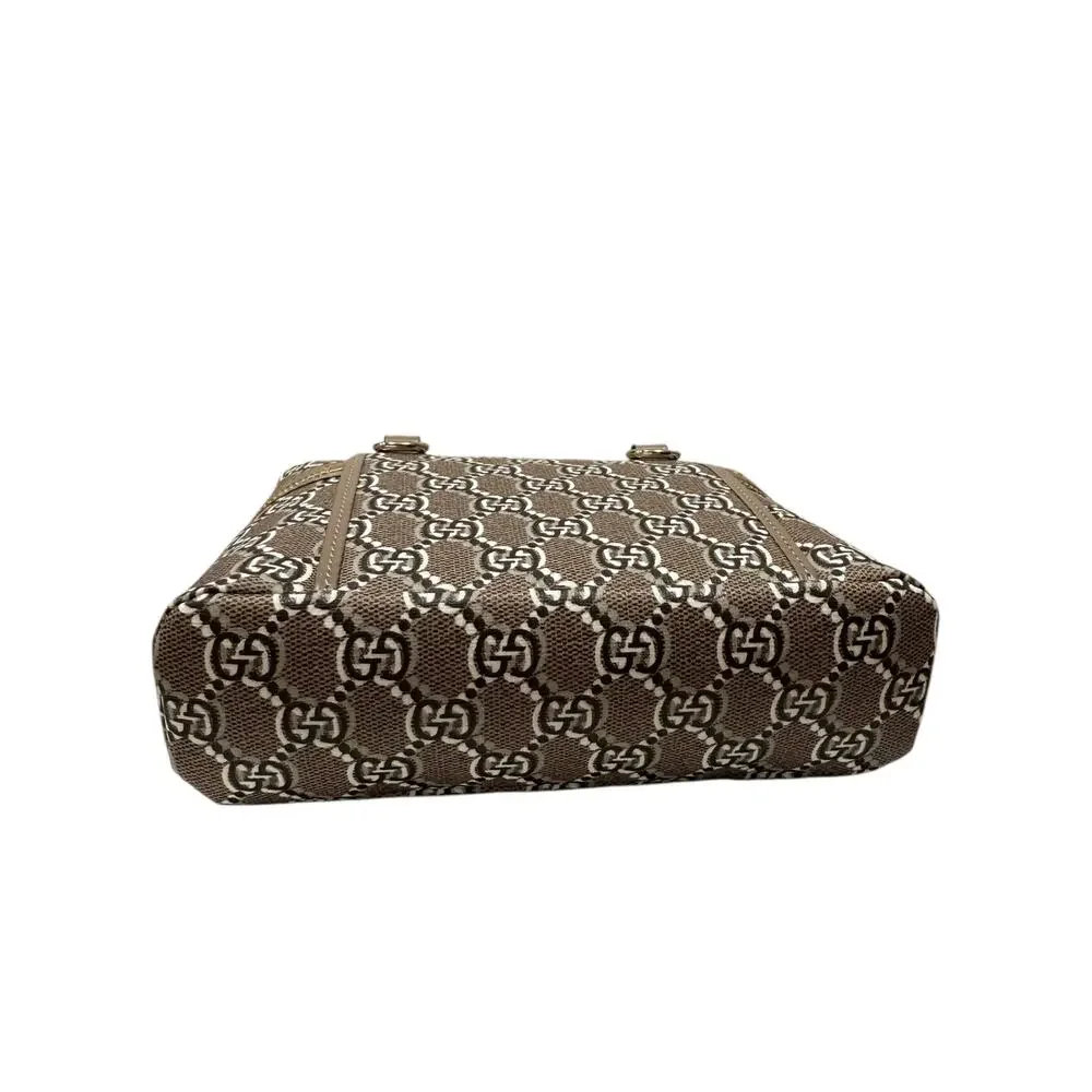 Gucci Super Mini Crossbody Bag GG Shadow Taupe Brown Supreme Vanity